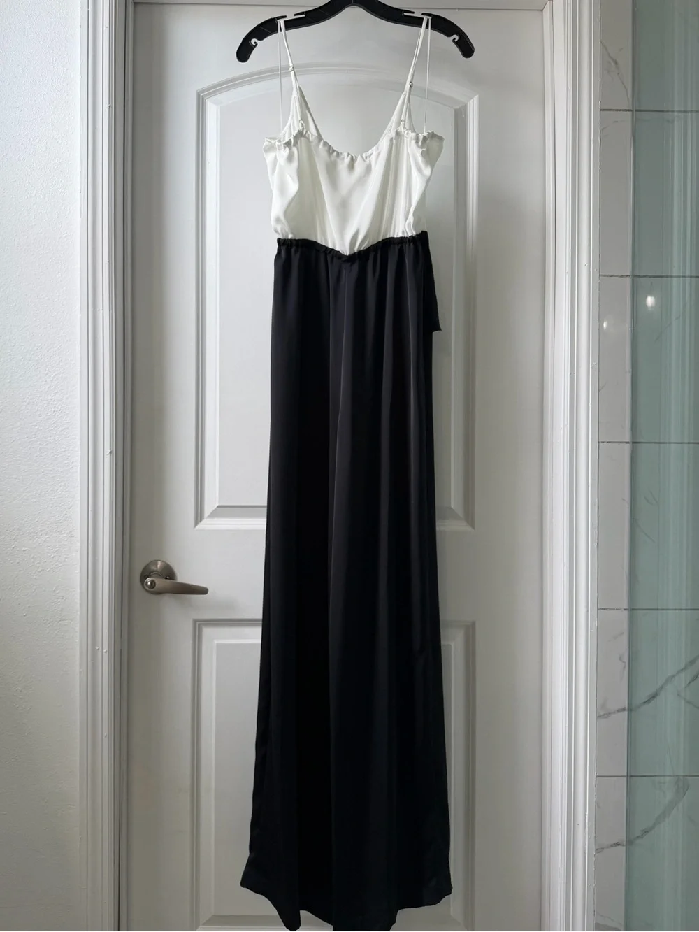 (New) Ramy Brook Contrast Bodice Wide-Leg Jumpsuit